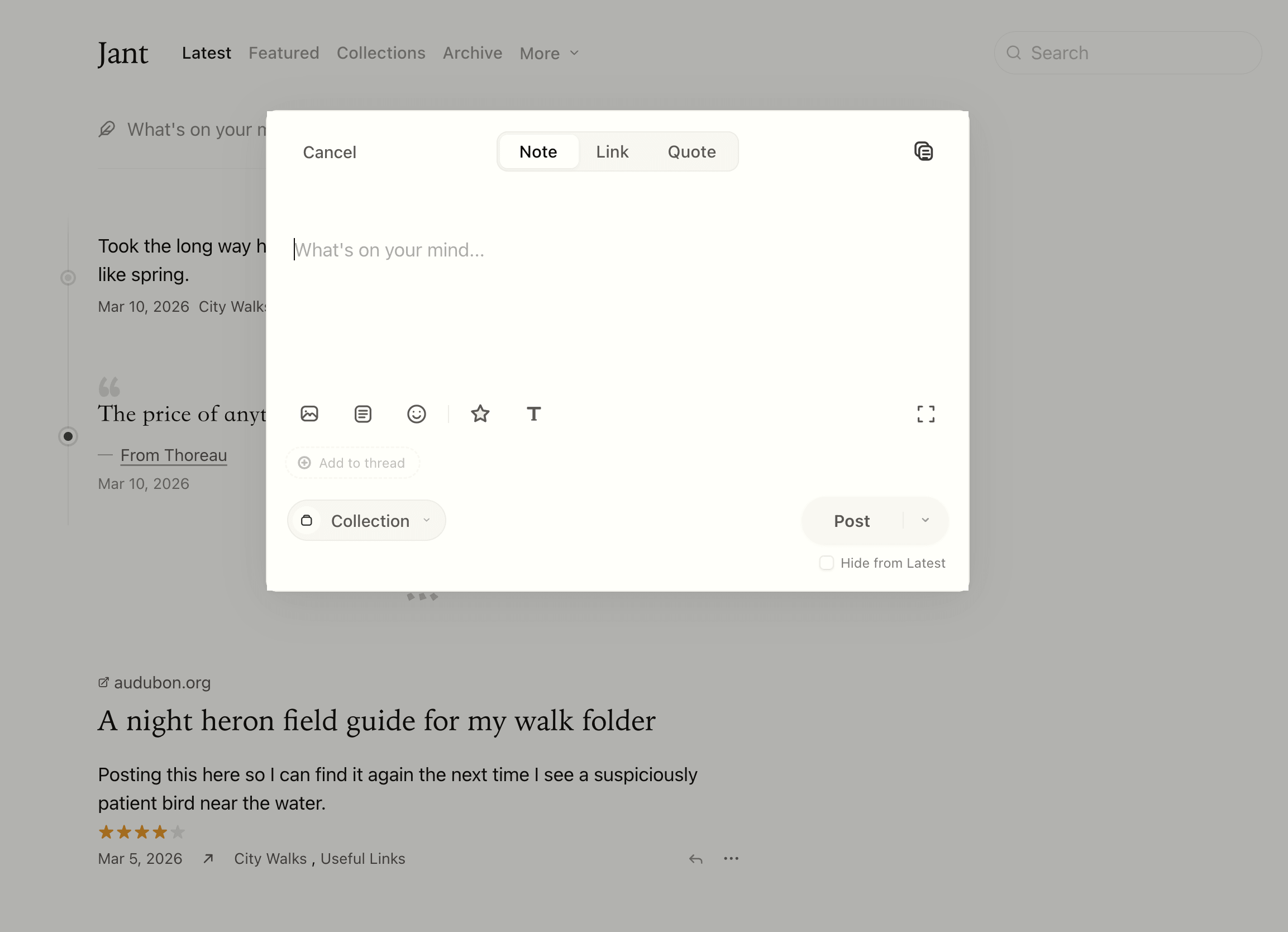 Jant compose screen